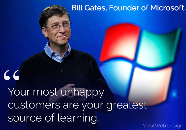 Service quotes Bill Gates