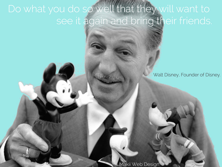 Service quotes Walt Disney